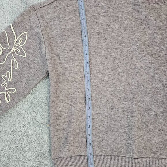 Mauve Drop Shoulder Sweater with Yarn Detail - Large - Picture 5 of 9